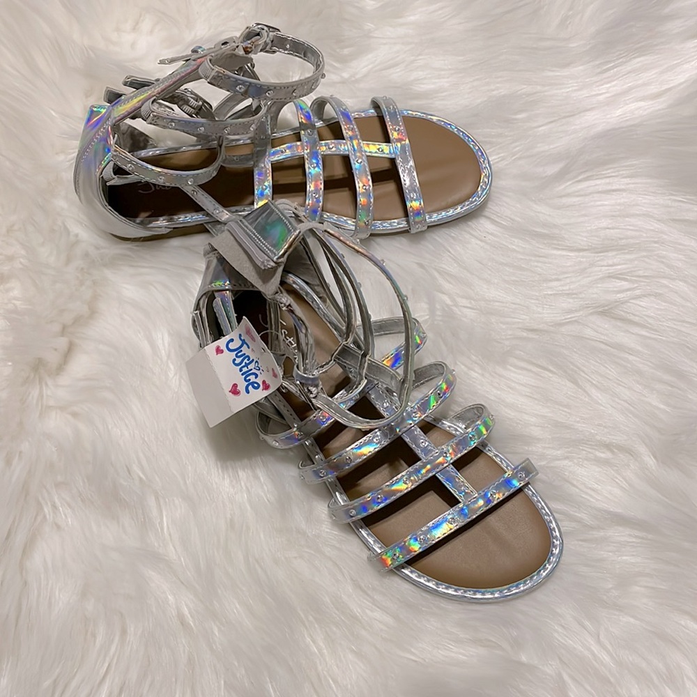 Girls, holograph, gladiator sandals 🥰